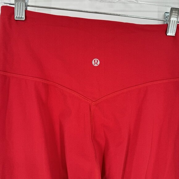 Lululemon Pants Women’s 6 red align crop athleisure high rise capri yoga running - Picture 2 of 6